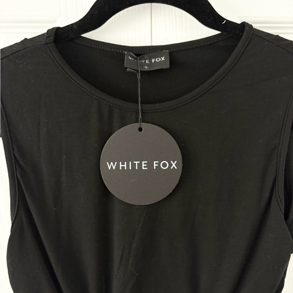 NWT White Fox Boutique Black Out All Night Crop Top - Picture 3 of 3